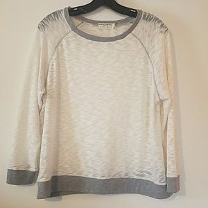 White grey lightweight sweatshirt see through XL